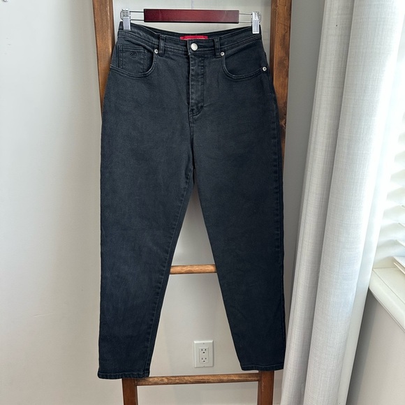Vintage Gloria Vanderbilt High Rise Black Denim Jean - Picture 1 of 8